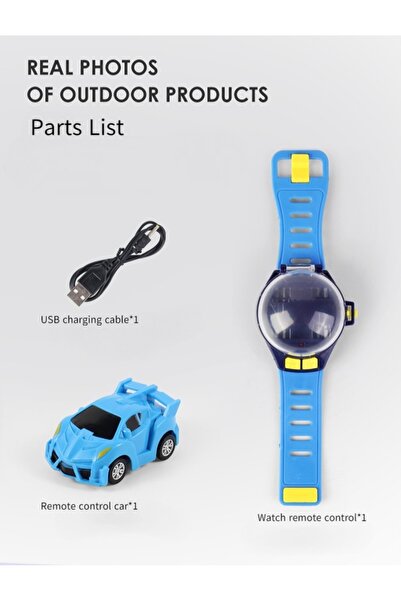 JUNGLEE mini uzaktan kumandalı şarjlı araba kol saati araba watch racing