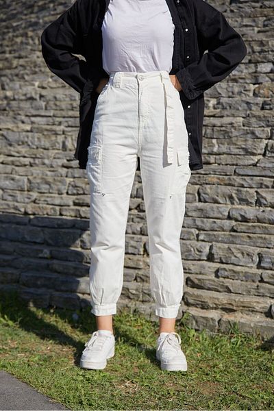 ENZİM JEANS Cargo Pocket Canvas Jogger Pants