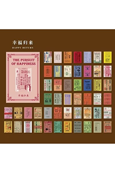 SF SCRAPBOOK KIRTASİYE Vintage Scrapbook 50 Yaprak Yarı Şeffaf Mini Deco Kitapçık