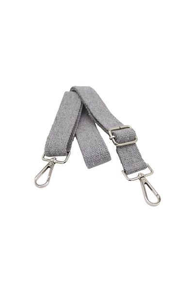 Anatolia Light Gray Cotton Bag - Adjustable Strap (3cm X 120cm)