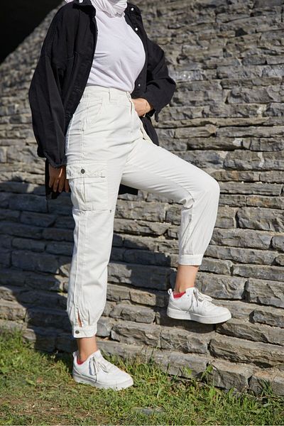 ENZİM JEANS Cargo Pocket Canvas Jogger Pants