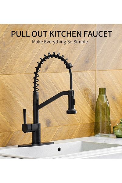 OEM Kitchen Sink Faucet Black Sprinkler New Model Imported