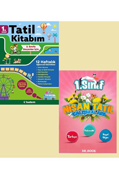Dr.BOOK Tudem 1. Sınıf Tatil Kitabım 1.sınıftan 2.sınıfa Geçenler İçin + BİLG...