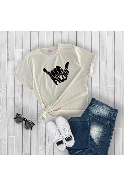 TexKid Μπλουζάκι για ενήλικες με σχέδιο Aloha