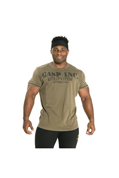 GASP Βασικό μπλουζάκι χρήσιμου Washed Green