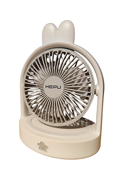 HEPU HP 9068 Şarjlı Taşınabilir 3 Kademeli Soğutma Gece Lambalı Vantilatör