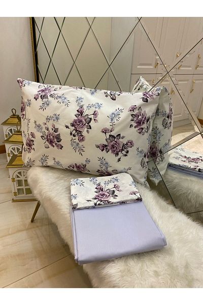 Özcan Ev Tekstil Σετ μαξιλαριού διπλού σεντόνι Ranforce 100% βαμβάκι