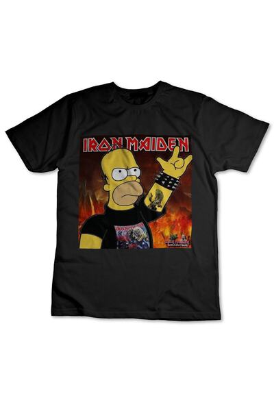 NİCE Iron Maiden Черна тениска