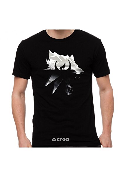 Crea Eymer Wear Wolf Ülkü Trend Дизайн з принтом Велосипедний комір 100% баво...