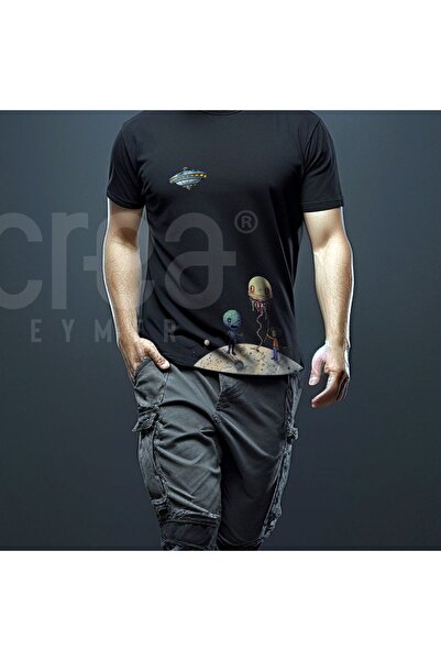 Crea Eymer Wear Marsi Ufo Ілюстрований принт Crea Eymer Wear Велосипедний ком...