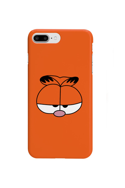 izzytech Garfield Dark Orange Inner Suede Case Compatible with iPhone 7 Plus ...