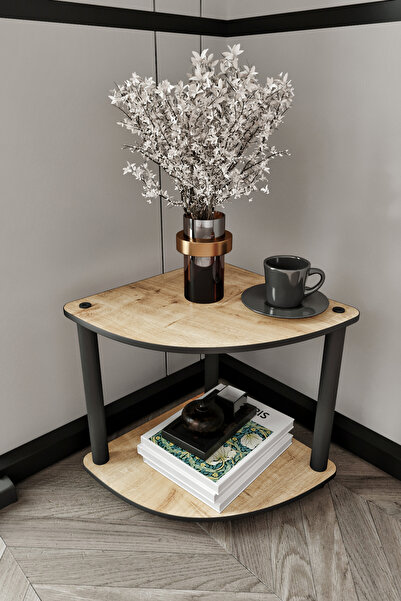 messer MASİVO KÖŞE KİTAPLIK SAFİR MEŞE 2 KATLI