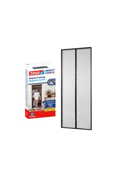 Tesa Mıknatıslı Kapı Sineklik Orta 0,9m X 2,1m Siyah
