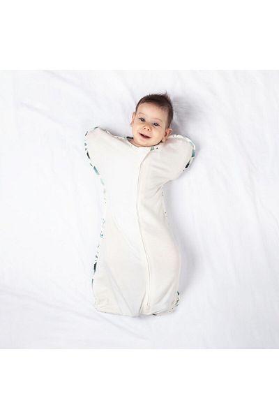 Zuppers 0.3 Tog Organic Cotton Butterfly Jumpsuit - Leaf