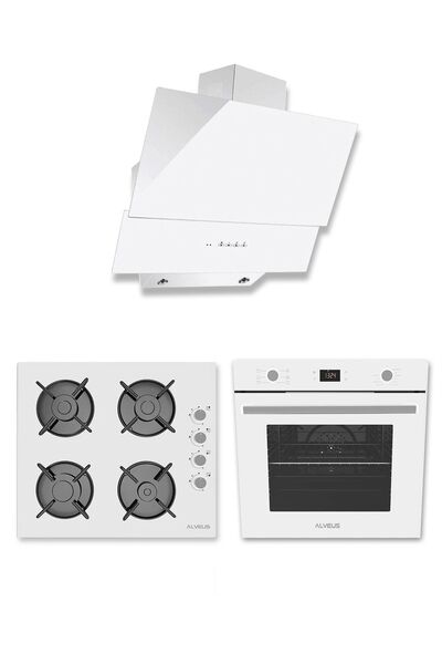 Alveus Ankastre Set 3'lü Beyaz Platinum