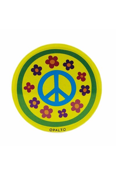 PALTO TASARIM Peace Symbol Metal Coaster