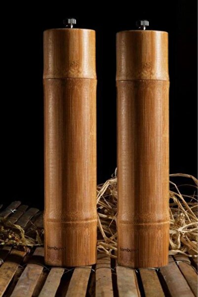 Bambum Madras - 2'li Tuz Ve Karabiber Öğütücü Orta