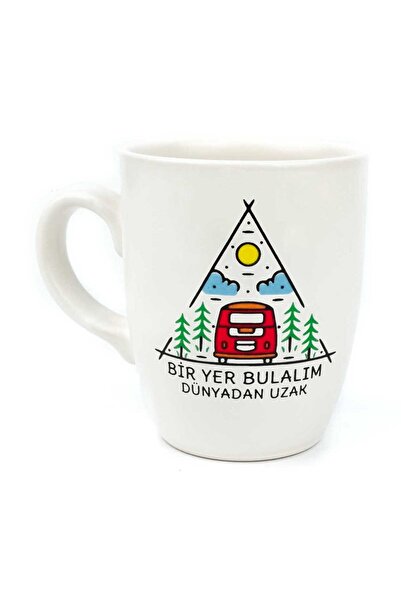 PALTO TASARIM كوب بيضاوي كريمي بعيدًا عن الأرض 02 - كوب سيراميك هدية