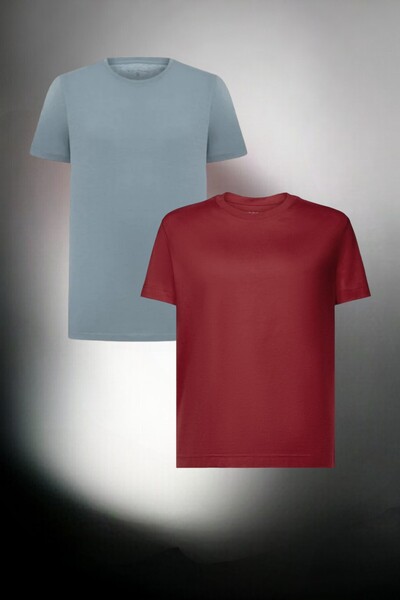 han elegant Pack of 2 5-16 Years Old Cotton Girls' and Boys' Solid Colored T-...