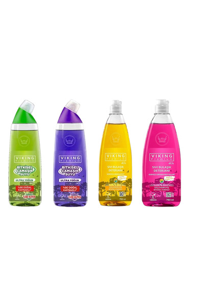 Viking VİKİNG PREMİUM 4 LÜ (2 Lİ ÇAMAŞIR SUYU + ORMAN MEYVELERİ,NERGİS BERGAM...
