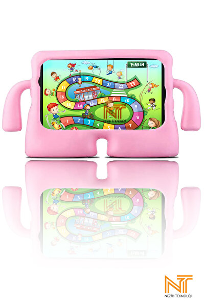 Nezih Case حافظة سيليكون متوافقة مع Samsung Galaxy Tab A8 10.5 Sm-x200 (2021) X205 / X207 مع حامل للأطفال