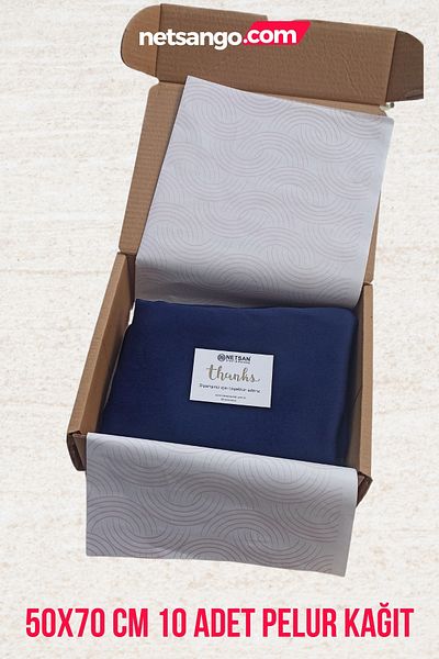 Netsan Etiket Pink Patterned 50x70cm 10 Pieces of Plush Paper