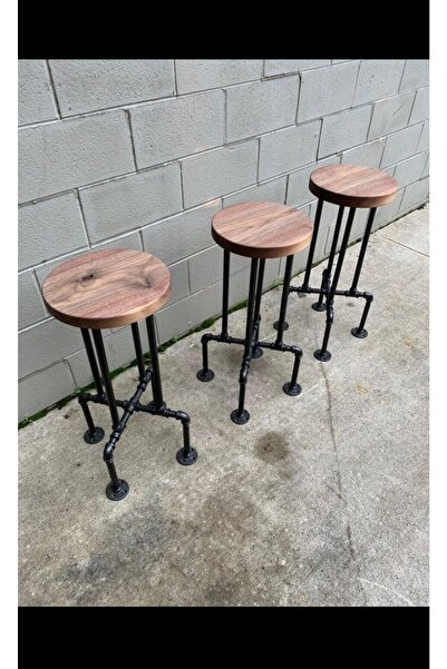 Blbndesign Dekoratif Borudan 3'lü Tabure Seti