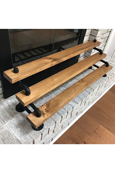 Blbndesign Dekoratif Borudan Ayakkabılık Ve Raf 75 Cm