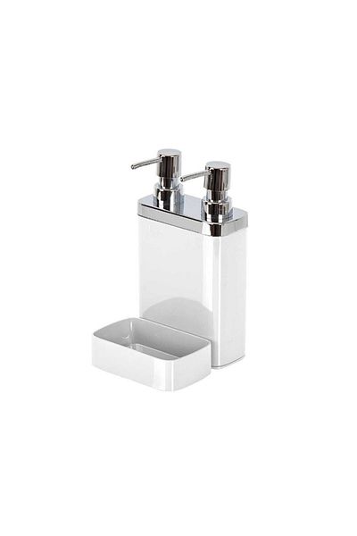 Prima Nova Viva 2-Piece Liquid Soap Dispenser with Sponge White