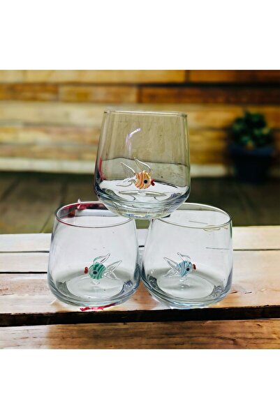 nazarboncuğu Handmade Glass Single Figured Water Cup