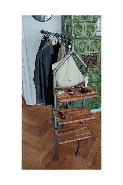 Blbndesign Dekoratif Duvara Borudan Raf Ve Askılık