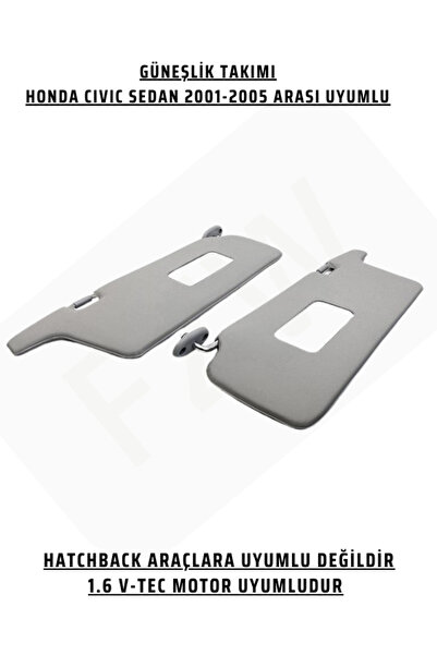 FZW ΣΥΜΒΑΤΟ ΣΕΤ ΑΝΤΗΛΙΑΚΗΣ ΟΥΡΑΝΟΘΕΤΗΣΗΣ SEDAN ΓΙΑ HONDA CIVIC 2001-2005 (2 Τ...