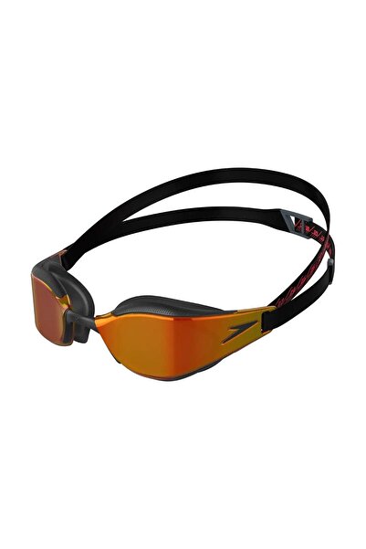 SPEEDO Fastskin Hyper Elite Mirror Swimming Googles - Black/dragon Fire/gold