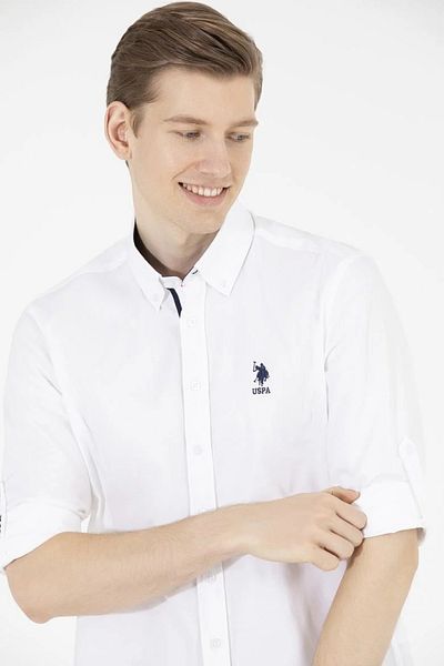 U.S. Polo Assn. Men's White Long Sleeve Shirt
