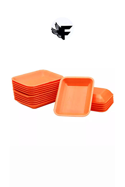 FİGANLAR 1. kalite gıda kurban  et saklama paketleme Köpük Tabak Turuncu 2000...