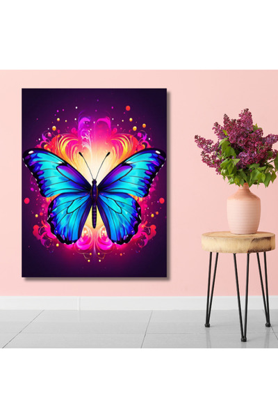 LİLYHOBBYLAND Renkli Baskılı Sayılarla Boyama Hobi Seti (Çerçeveli) 50x65 cm:...