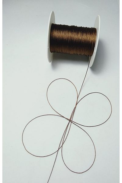 Eskişehir hobi sanat 50 μέτρα 0,5 mm κανέλα καφέ Χρώμα κληματιστικό κορδόνι