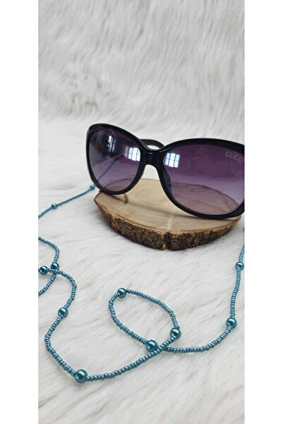 HAPPY HANDMADE إكسسوارات النظارات بسلسلة النظارات من اللؤلؤ الصغير