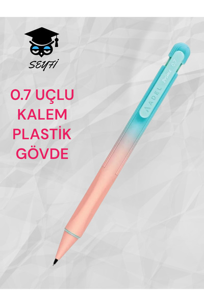 SEYFİKİRTASİYE قلم رصاص متعدد الاستخدامات مقاس 0.7 مم من البلاستيك ذو رأس قلم...