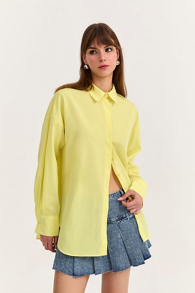 Quzu Oversize Shirt Yellow
