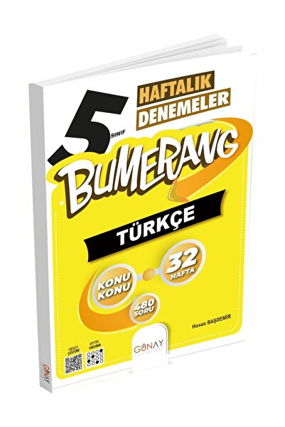 Gün&Ay Yayınları Günay Yayınları 5. Sınıf Bumerang Türkçe 32 Haftalık Deneme