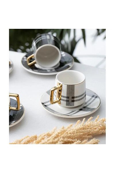 ACAR Mira 6-Person Porcelain Coffee Cup Set MSKF380