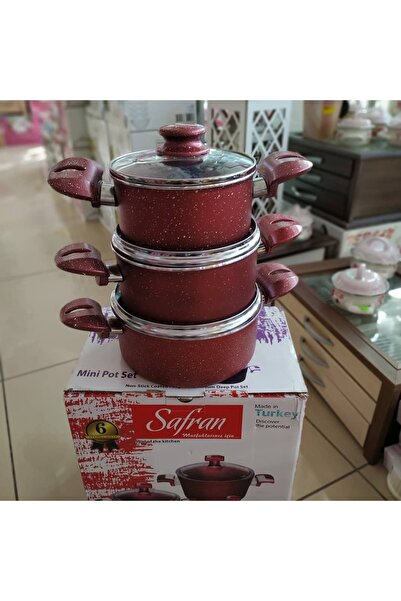 SafranTicaret SAFRAN MİNİ PORT 6 PARÇA GRANİT SETİ