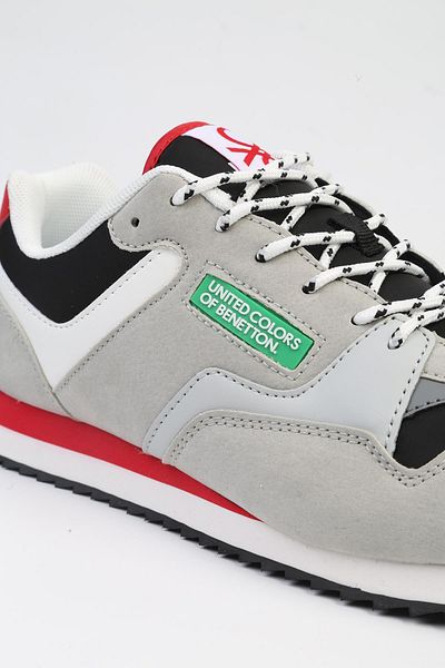 Benetton ® IMPORTED Men's Black Gray Sports Shoes BNI-10047