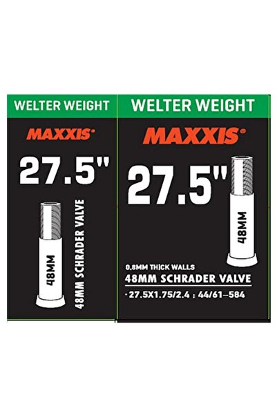Maxxis Bisiklet Ince Sibop Iç Lastik Welter Weight 27.5x1.75/2.4 Sv Kalın Sibop 48mm