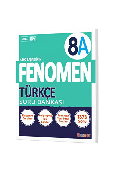 Kurmay Yayınları FENOMEN OKUL 8. SINIF TÜRKÇE SORU BANKASI (A) / 9786256972452