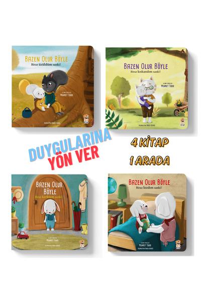 Sincap Kitap Duygularına Yön Ver Serisi 4 Kitap 1 Arada/Öfke-Üzüntü-Kıskançlı...