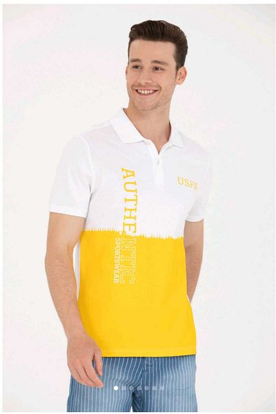 U.S. Polo Assn. US Polo AssnMen's yellow Pola Collar