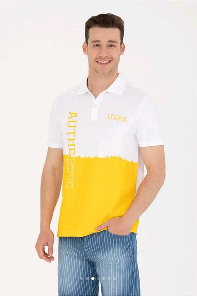 U.S. Polo Assn. US Polo AssnMen's yellow Pola Collar