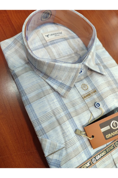 Grand Star DAYBOĞLU SHORT SLEEVE POCKET CLASSIC MEN'S SHIRT